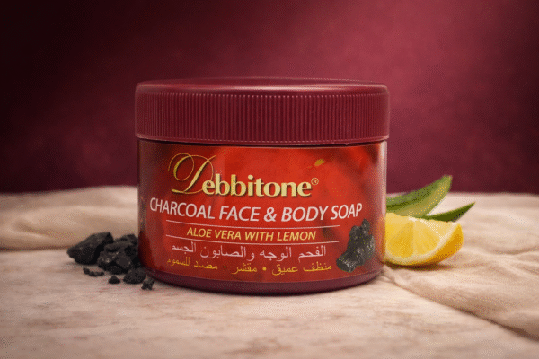 Africa Black Soap debbitone radiant charcoal face and body black soap